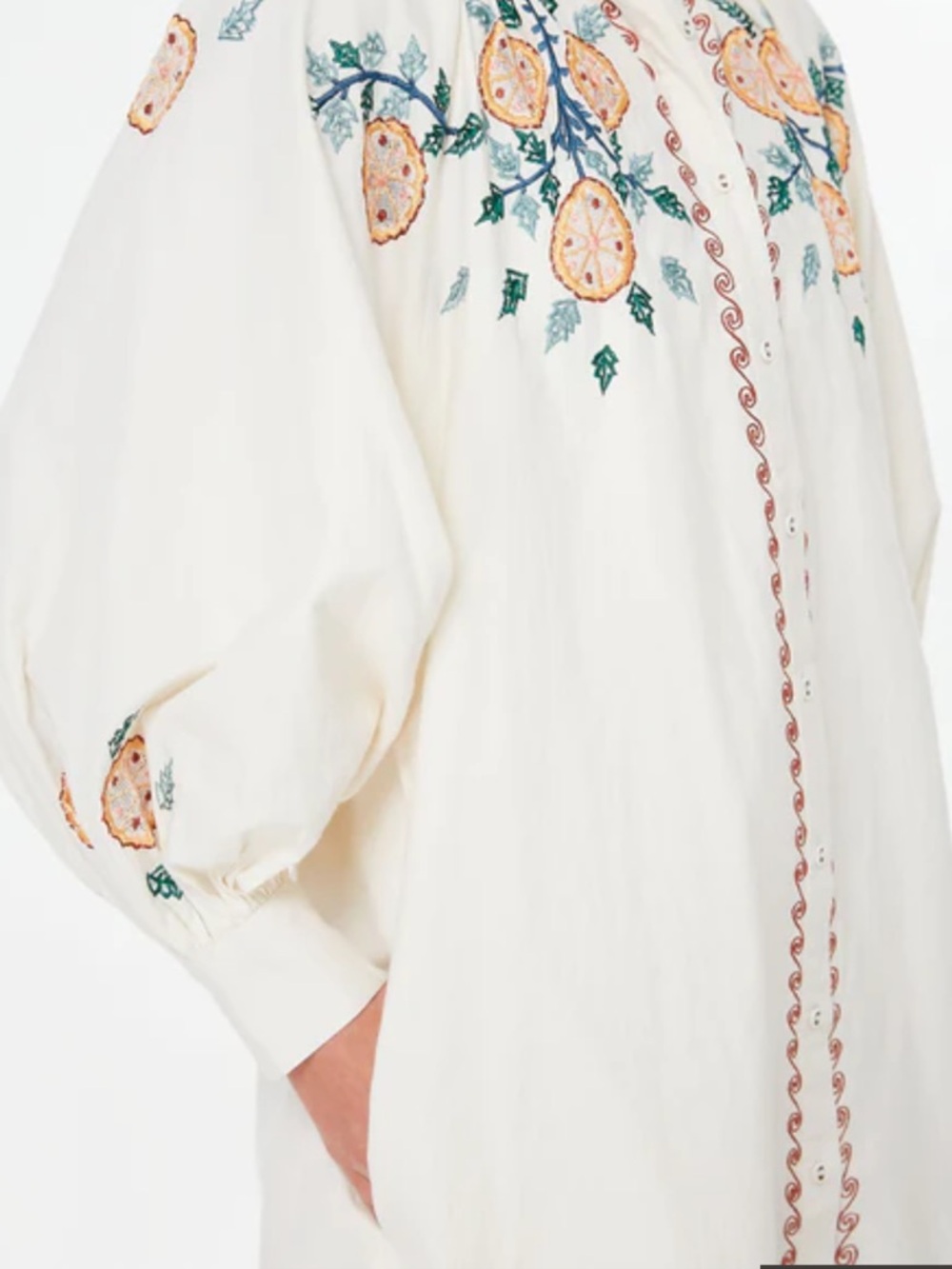 Carolina K Augustina Dress in Cream Gardenia